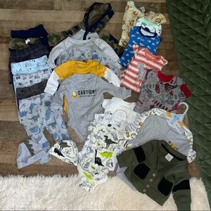 BUNDLE Baby Boy Clothes (NB - 3M)